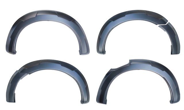 FENDER FLARE 6 '' MATTE BLACK (B-8008)( SET 6 PCS )